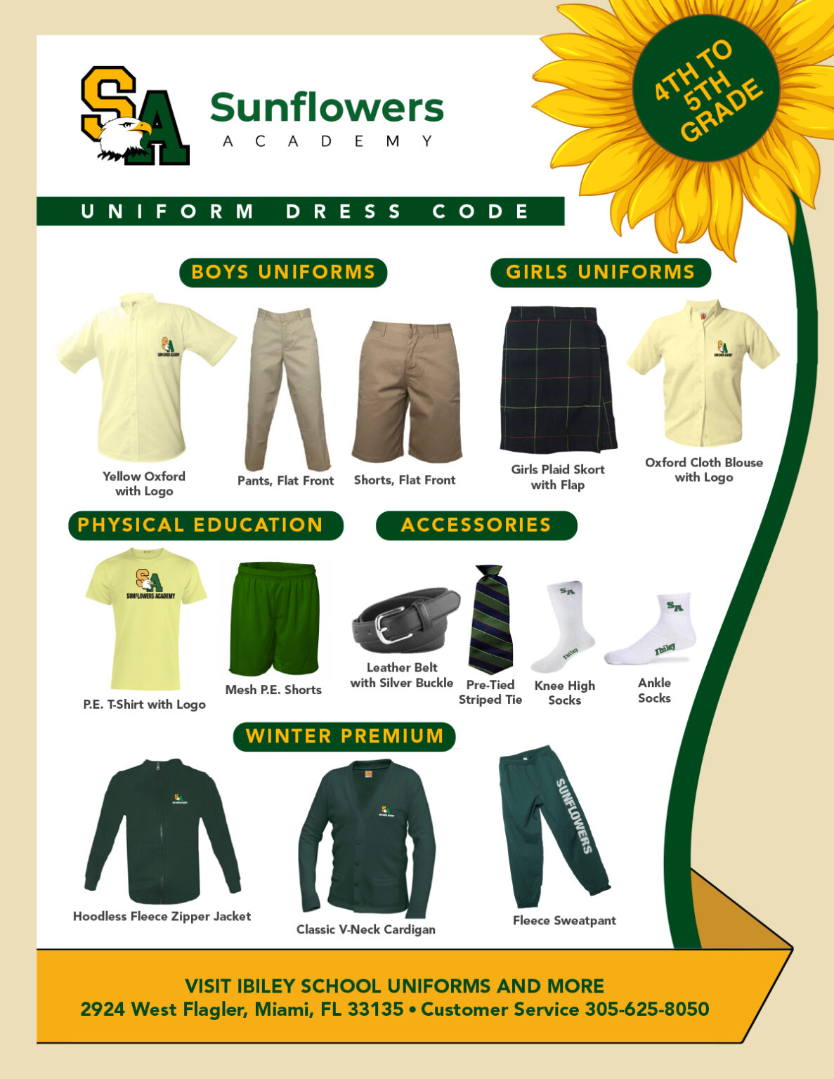 Uniforms Sunflowers Academy