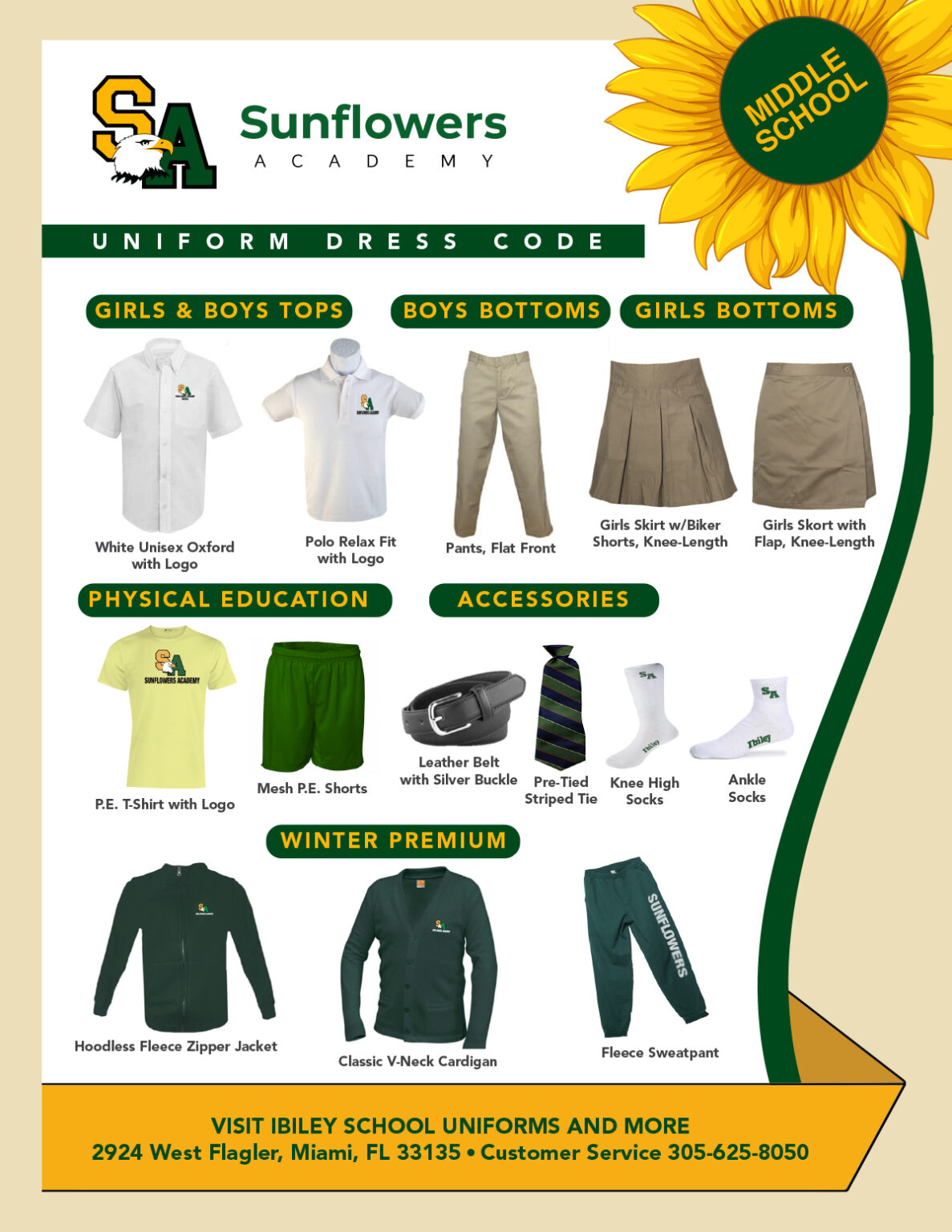 Uniforms Sunflowers Academy